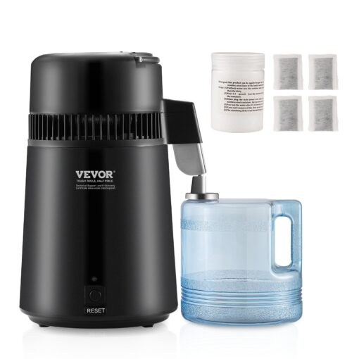 VEVOR 4L Countertop Water Distiller Purifier with 304 Stainless Steel Interior