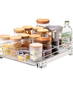 VEVOR 30.5cm x 43.2cm Heavy Duty Chrome Pull Out Cabinet Organizer