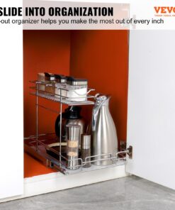 30.5 cm x 43.2 cm (12" x 17") Heavy Duty Chrome-Plated Steel Sliding Shelves for Kitchen
