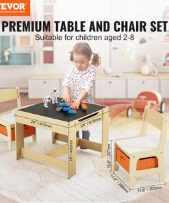 Multi-Function Wooden Set with Whiteboard and Blackboard