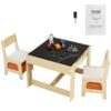 VEVOR Childrens Activity Table and Chair Set with Storage
