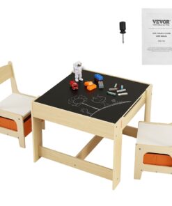 VEVOR Children's Activity Table and Chair Set with Storage