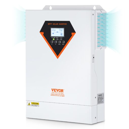 VEVOR 5500W hibrīda saules invertora lādētājs ar 100A MPPT kontrolieri