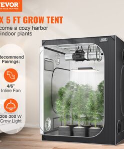 Гидропонная Палатка из Майлара 2000D с Высокой Отражающей способностью со Смотровым Окном