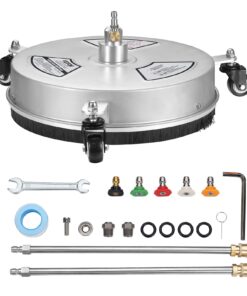 VEVOR 38 cm (15") Stainless Steel Pressure Washer Surface Cleaner with Wheels