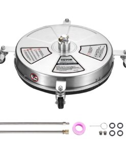 VEVOR 45 cm (18") Stainless Steel Pressure Washer Surface Cleaner with Wheels