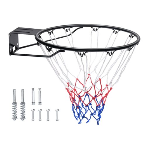 VEVOR Heavy Duty 457 cm 18 collu basketbola grozs ar tīklu