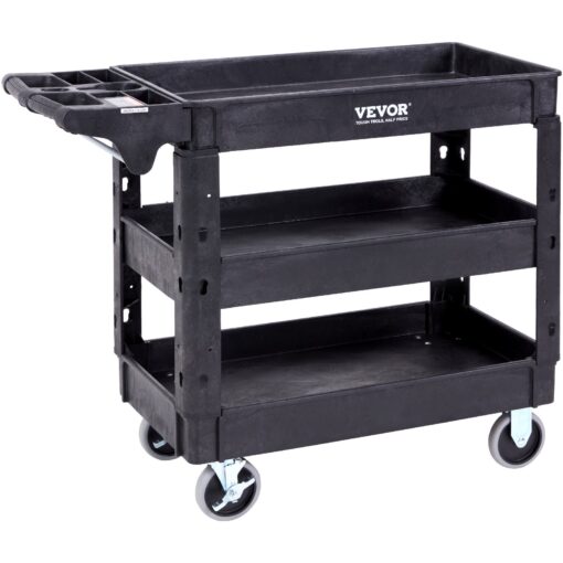 VEVOR Heavy Duty 3 Shelf Utility Service Cart