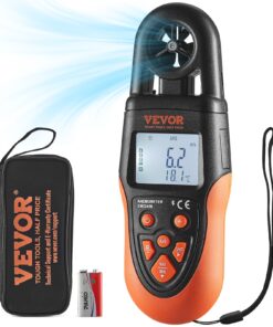 VEVOR Bluetooth Handheld Digital Anemometer with LED Backlight