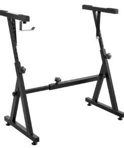 VEVOR Heavy-Duty Z-Style Digital Piano Keyboard Stand with Adjustable Width & Height