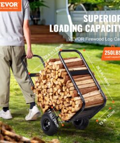 Indoor/Outdoor Wood Rack Storage Mover