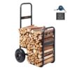 VEVOR Firewood Log Cart with 113 kg Load Capacity