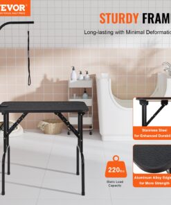 81 x 46 cm Foldable Grooming Station for Medium and Small Dogs