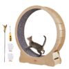 VEVOR Large Cat Exercise Wheel with Detachable Carpet and Teaser