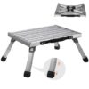 VEVOR Adjustable Height Folding Aluminum Step Stool