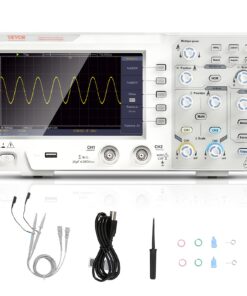 VEVOR Portable Digital Oscilloscope 1GS/s Sampling Rate 100MHz Dual Channel