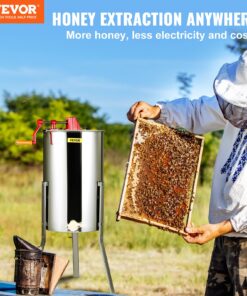 Stainless Steel Honeycomb Spinner with Adjustable Stand and Clear Lid