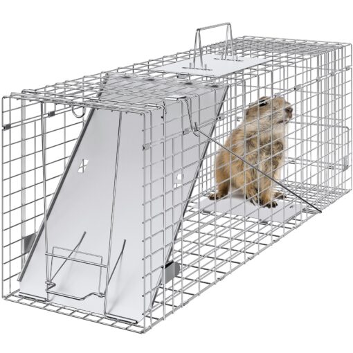 VEVOR Humane Foldable Live Animal Cage Trap for Cats