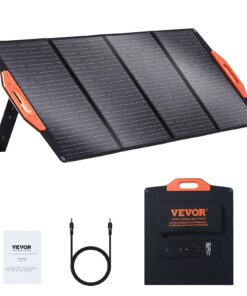 VEVOR 120W Portable Monocrystalline Solar Panel Charger Kit