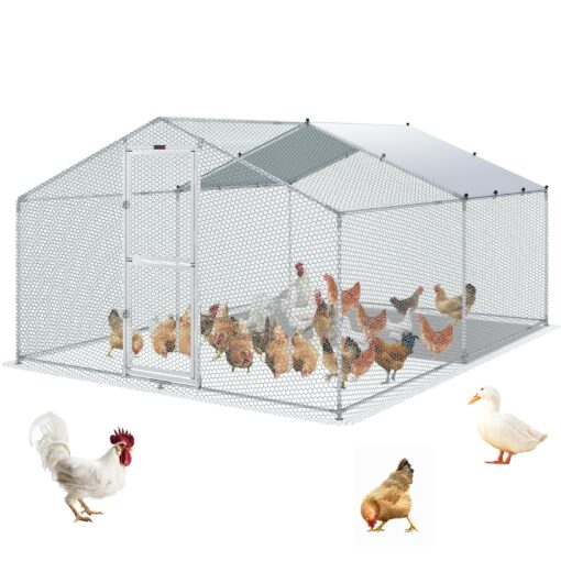 VEVOR Large Metal Chicken Coop