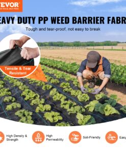 1m x 50m 328ft x 164ft Woven PP Landscape Fabric for Garden