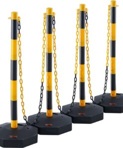 Регулируемые Столбы-ограничители дорожного Движения VEVOR со Светоотражающей Полосой