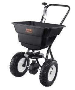 VEVOR 36.3 kg (80 lb) Walk-Behind Broadcast Spreader with 30.5 cm (12") Wheels