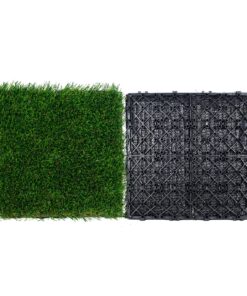 VEVOR Artificial Grass Interlocking Tiles 18-Pack