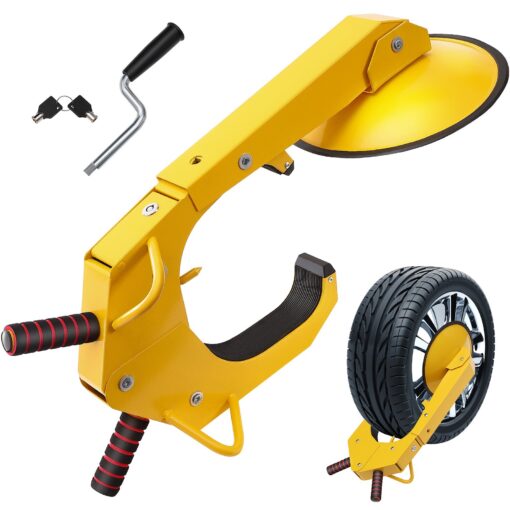 VEVOR Heavy Duty Anti Theft Wheel Lock Clamp for Trailers and Vehicles