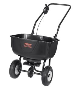 VEVOR 27 kg (60 lb) Walk-Behind Broadcast Spreader with 20L Hopper