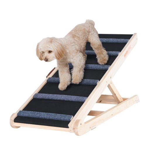 VEVOR Adjustable Folding Dog Ramp