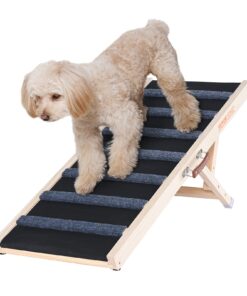 VEVOR Adjustable Wooden Dog Ramp