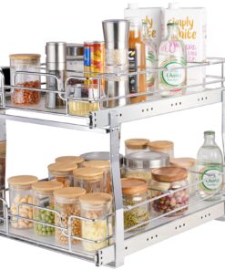 VEVOR 2-Tier 33cm x 53cm Pull Out Cabinet Organizer