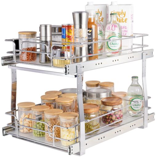 VEVOR 2 Tier 33cm x 53cm Pull Out Cabinet Organizer