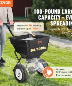 Steel Frame Garden Seeder and Salt Spreader for Year-Round Use