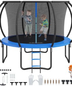 VEVOR 3m / 10ft Outdoor Recreational Trampoline for Kids with Safety Enclosure Net