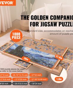 74x55 cm (29x21.6 in) Wooden Jigsaw Puzzle Plateau