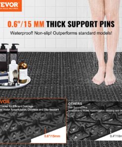 30 x 30 cm (12 x 12 in) Non-Slip Flooring for Wet Areas