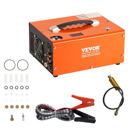 VEVOR Portable PCP Air Compressor 4500 PSI 310 Bar with Built in Converter DC 12VAC 230V and Auto Stop for Airguns and Scuba Tanks
