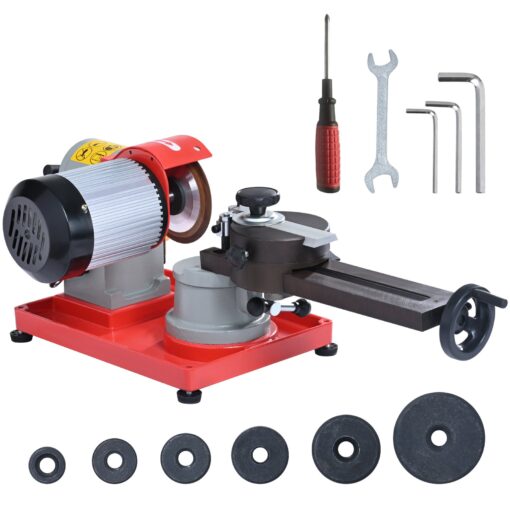 VEVOR Circular Saw Blade Sharpener Grinder 370W 3600RPM with 127mm 5 inch Adjustable Grinding Wheel