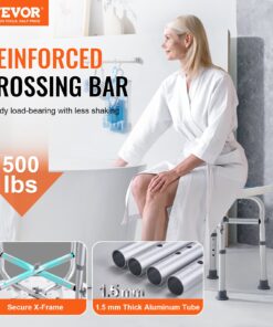 Neslīdošs taburete ar šķērssiju atbalstu