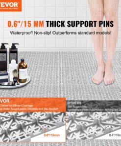 30 x 30 cm (12 x 12 in) Non-Slip Floor Tiles for Wet Areas