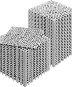 VEVOR 50-Pack Modular Interlocking PVC Drainage Mats