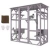 VEVOR 7 Tier Outdoor Cat House Enclosure with Waterproof Roof