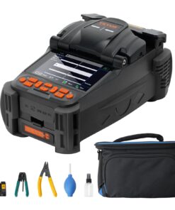 VEVOR 6-Motor Core Alignment Fiber Optic Fusion Splicer Kit with 10.16 cm (4