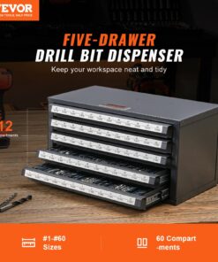 Stackable Steel Dispenser for #1 to #60 Drill Bits