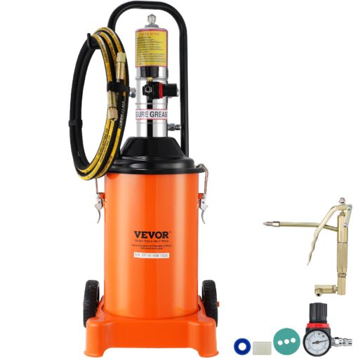 VEVOR Air Operated Grease Pump 12L 3 Gallon Capacity