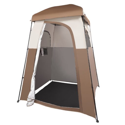 VEVOR Outdoor Camping Shower Tent 168cm x 168cm x 221cm Portable Privacy Shelter with Detachable Top