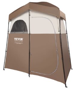 VEVOR Oversize Camping Shower Tent with 2 Rooms