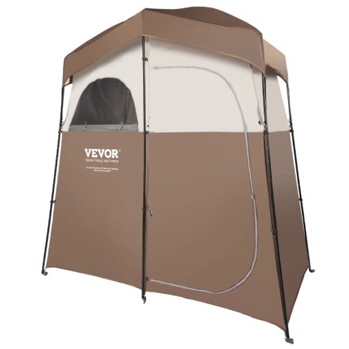 VEVOR Oversize Camping Shower Tent with 2 Rooms